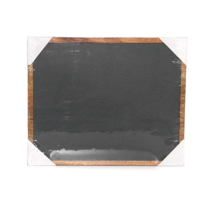 Schiefer Tafel mit Holzrahmen, rechteckig, 35 x 29 cm, ab