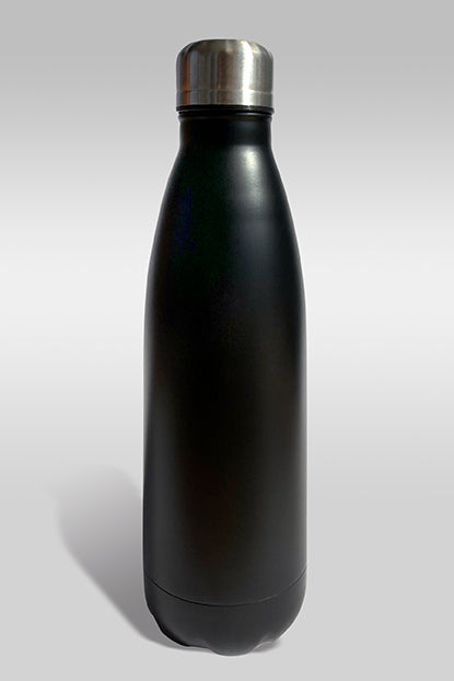 Edelstahlflasche, 500 ml, schwarz, inkl. individueller Gravur
