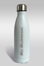 Lade das Bild in den Galerie-Viewer, Edelstahlflasche, 500 ml, weiss, inkl. individueller Gravur
