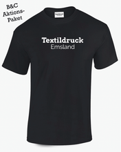 Lade das Bild in den Galerie-Viewer, T-Shirt Aktions Pakete &quot;B &amp; C&quot; inkl. 1-farbigem Druck
