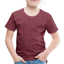 Lade das Bild in den Galerie-Viewer, Kinder Premium T-Shirt - Bordeauxrot meliert
