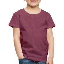 Lade das Bild in den Galerie-Viewer, Kinder Premium T-Shirt - Bordeauxrot meliert
